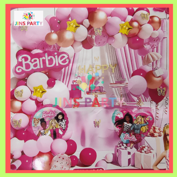 Barbie Birthday Theme Set 3 For Birthday Party & Decorations