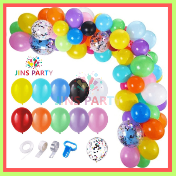 L Arch & Garland Balloon Theme Set, Perfect For Decoration, Celebration, Creating Stunning Arches And Displays.