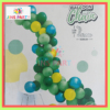 L Arch & Garland Balloon Theme Set, Perfect For Decoration, Celebration, Creating Stunning Arches And Displays. - Green
