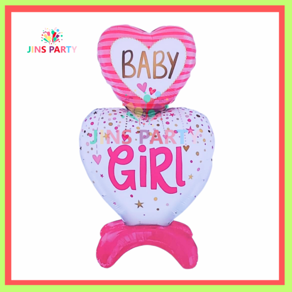 Baby Girl Foil Balloon Adding A Sweet Touch To Parties Celebration & Decoration.
