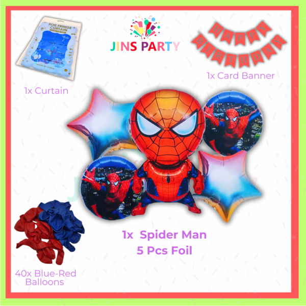 All-in-one Spiderman Birthday Themed Party 2nd Bundle For Decoration & Celebration